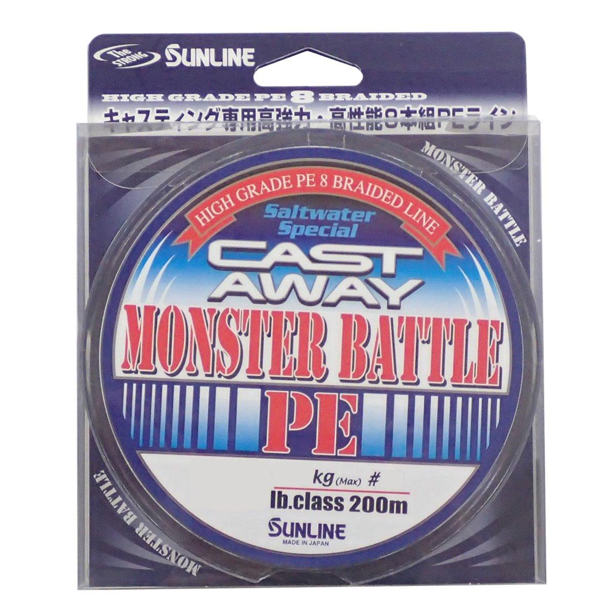 SUNLINE Специальная для соленой воды Cast Away Monster Battle Леска PE, 200 м, калибр 12, 150 фунтов, небесно-голубой