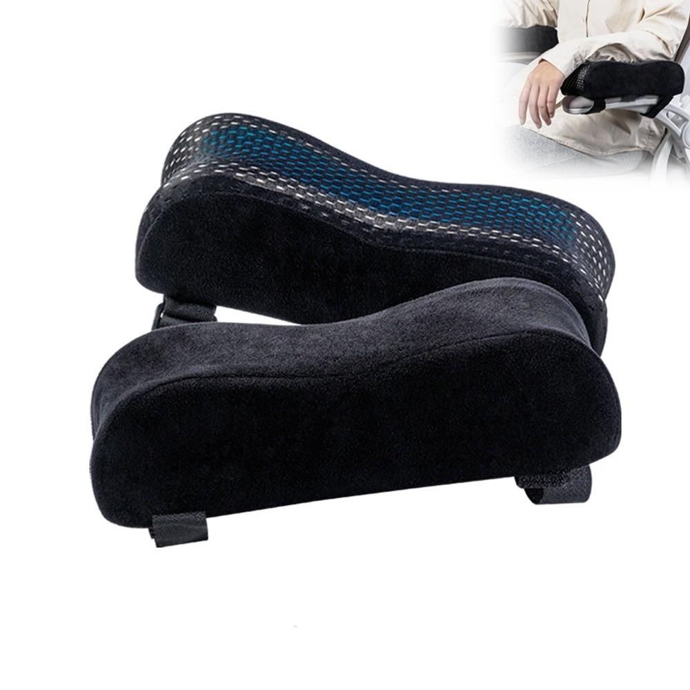 1Pair Memory Foam Inner Core Support Cushion Comfortable Elbow Pillow  for Home Office Game Chair
