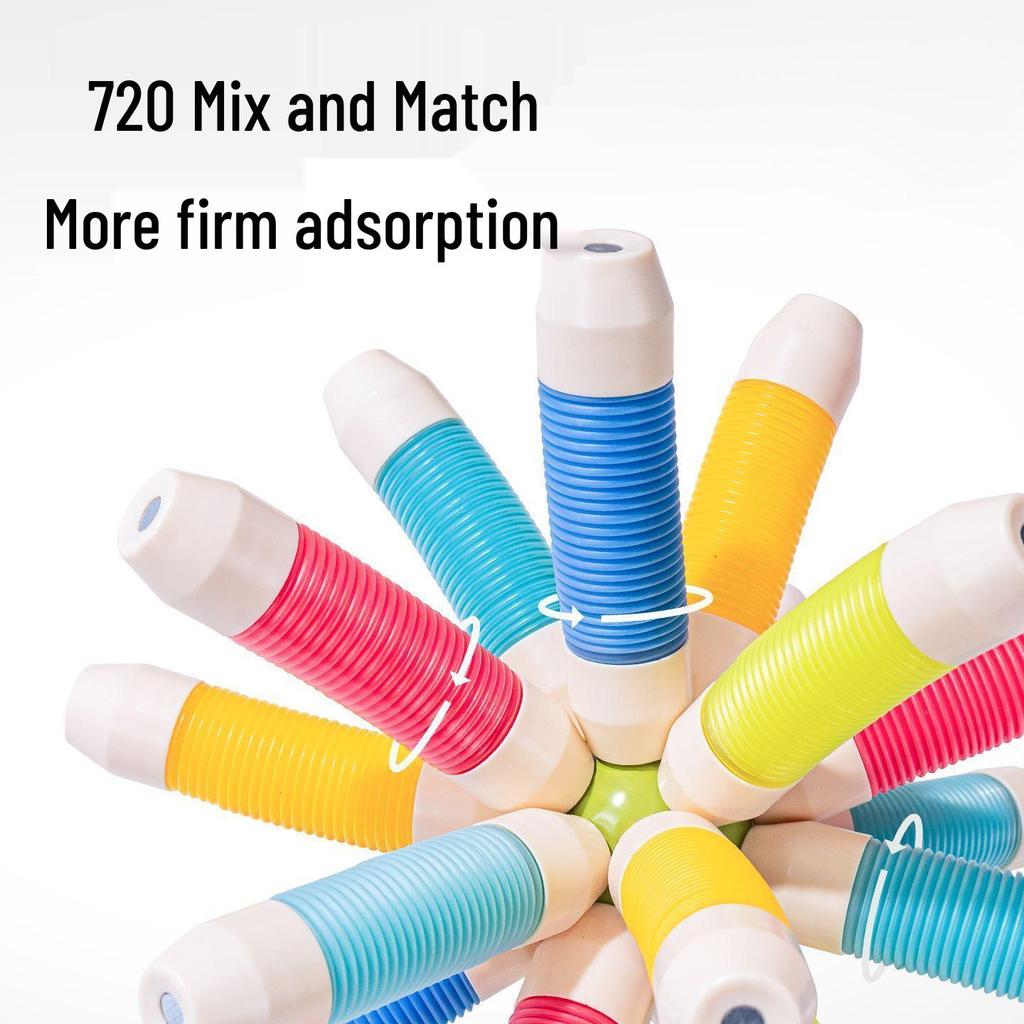 Creative Telescopic Magnetic Puzzle Stick for Early Learning and Decompression