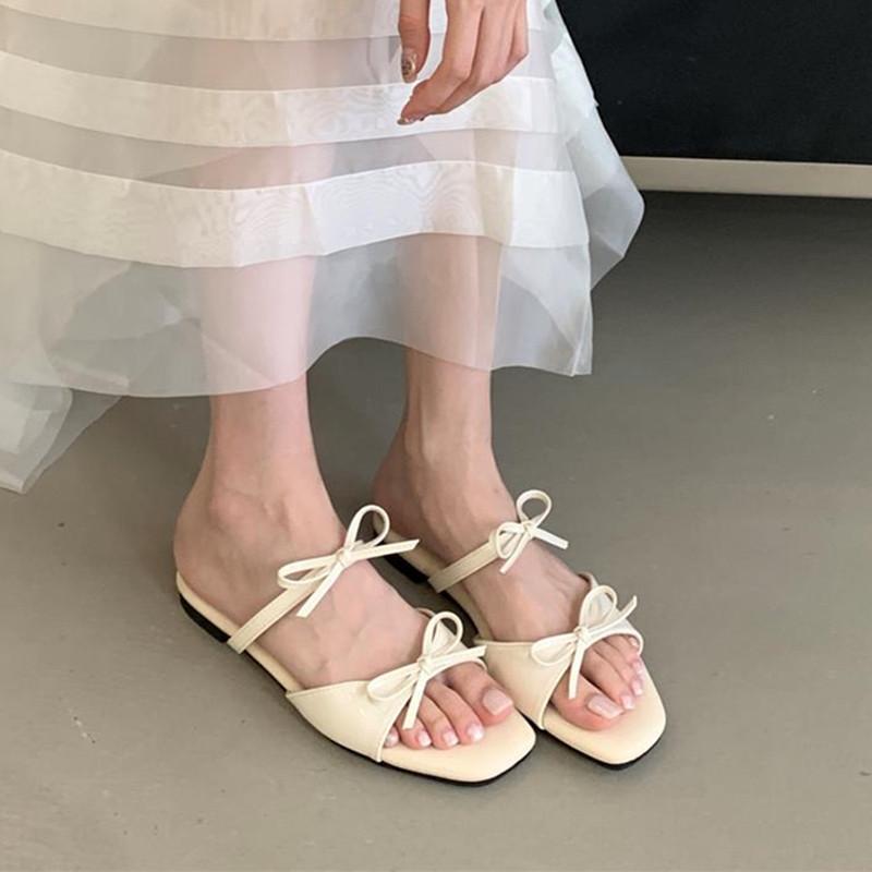 Fashion Bailamos 2025 Summer Brand Women Slipper Fashion Slip On Ladies Casual Flip Flop Shoes Soft Flat Heel Outdoor Beach Slides Mujer