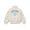 New Era SS23 MLB New York Yankees Cartoon Animal Pattern Loose Fit Polo Jacket Unisex jackets Off-White 13944732