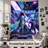 Wall Hanging Tapestry With Custom Name & Text, Fortnite Decorative Tapestry For Bedroom