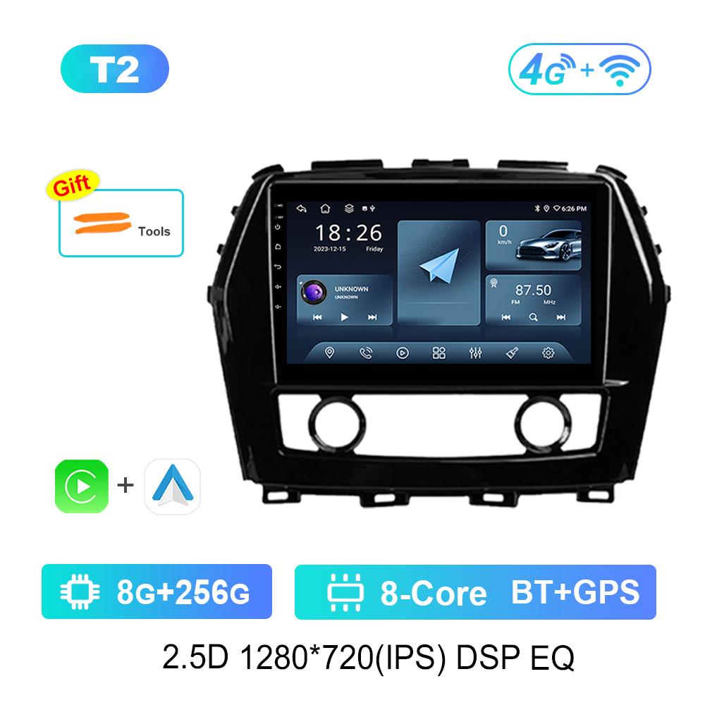 DSP Stereo Navigation GPS Android OS 9'' for Nissan Maxima A36 2015 - 2020 BT Car Radio Multimedia Player WiFi Touch Screen 4G