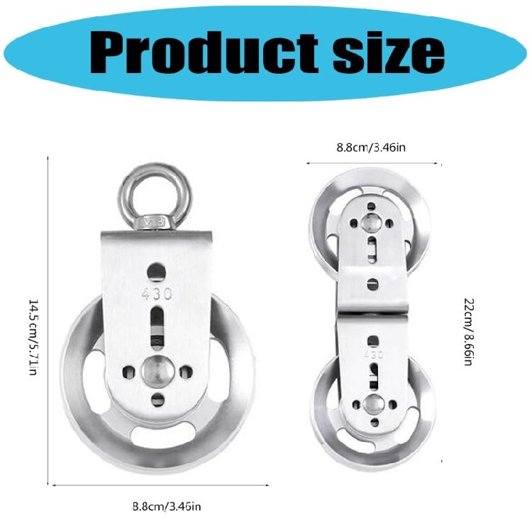 Compact Quiet Bearing Swivel Grooves Wheel Home Gyms Rotating Pulley 360 Degree Rotating Roller Easy To Install