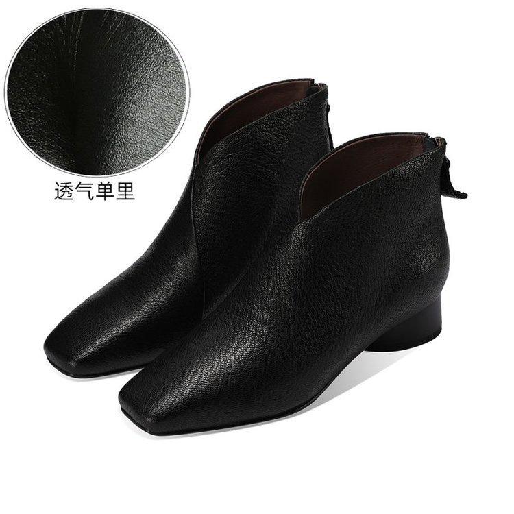 British style fashion versatile French Martin boots women's 2025 autumn and winter new non-slip thick heel soft sole comfortable short boots women