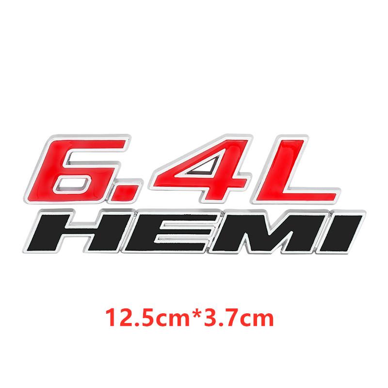 Metal 392 6.4L Car Engine Emblem Car Stickers For Hemi 345 Hemi Charger Caravan Durango Caliber Journey Challenger Avenger Badge