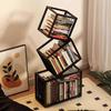 Minimalist Bookcases Nordic Modern Metal Book Shelf Household Multifunction Removable Bookshelf Elegant Retro Design Shelf