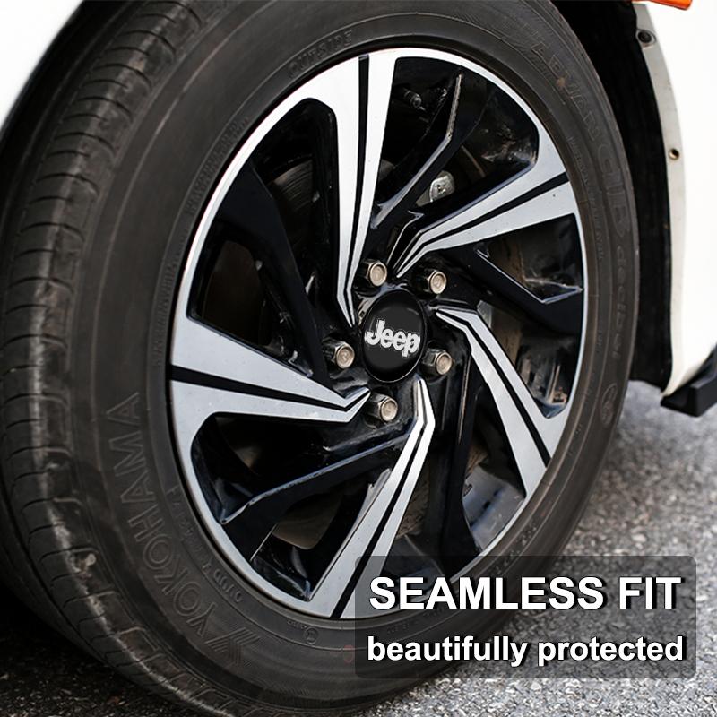 4 buc 56mm 60mm Autocolante Roată Auto Capac Central Hub Centru Jantă Capac Central Embleme Acoperire Antipraf pentru Jeep Compass Gladiator Grand Cherokee Accesoriu Renegade
