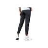 Anta Solid Color Logo Elastic Drawstring Sports Pants Women bottoms Black 162225501-1