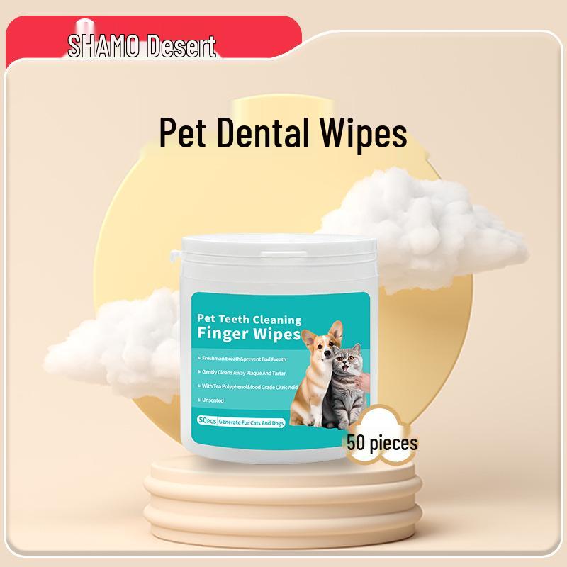 Pet Ear Cleaning Wipes & Finger Sleeves for Cats and Dogs - Ear Mite Removal and Care