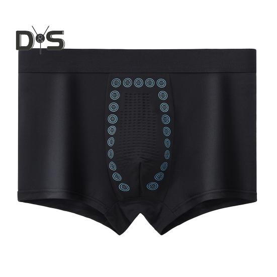 Pánské boxerské spodní prádlo elastický design se středním pasem prodyšné hladké šortky Kalhotky Jednobarevné U-konvexní kalhotky