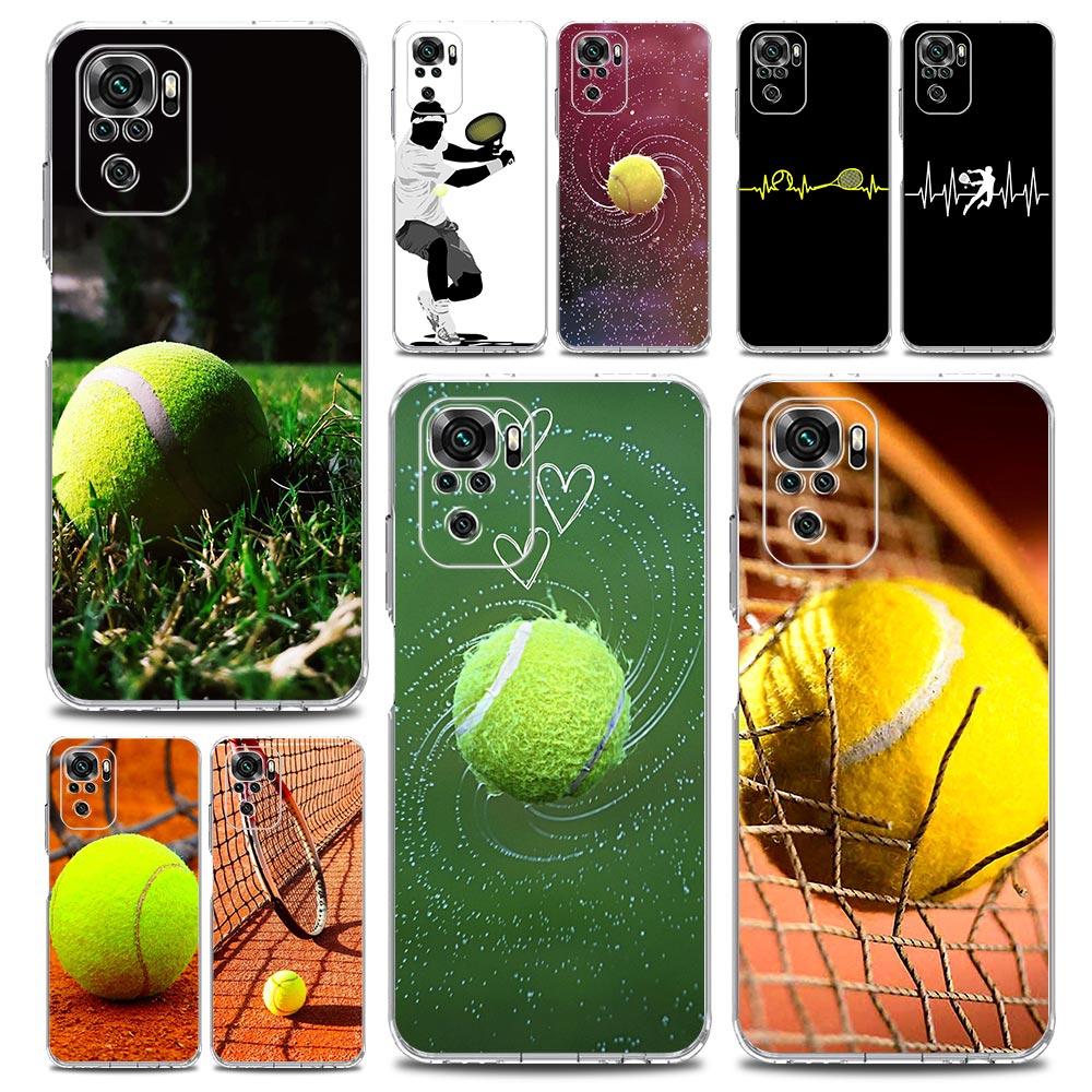 Tennis Ball Sport Phone Case For Xiaomi Redmi Note 13 12 5G 9S 9 8 10 11 Pro 4G 9T 13C 12C 10C 9C 9A 7 Clear Soft Silicone Cover