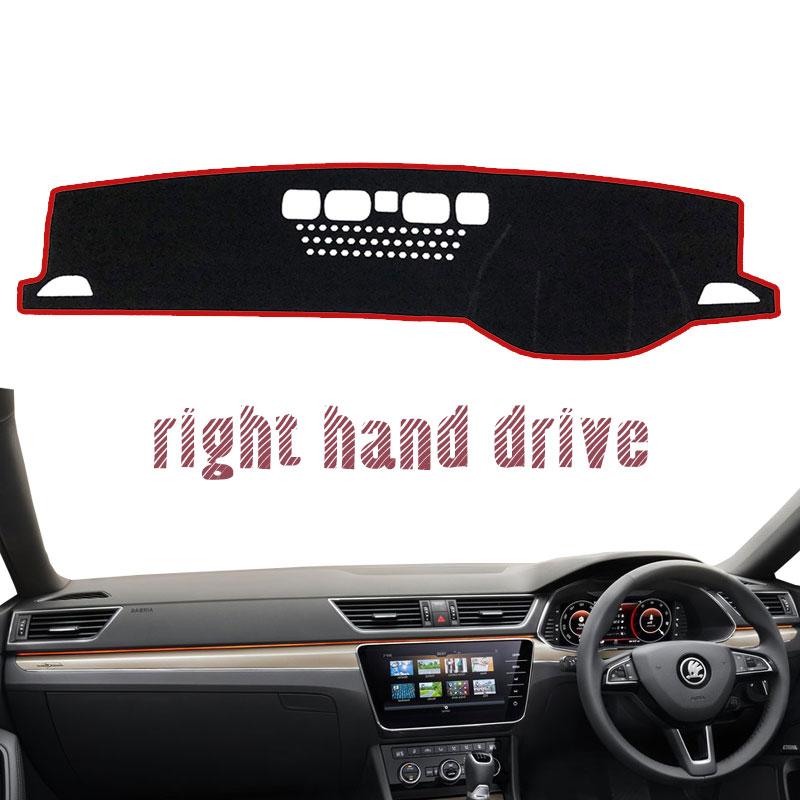 Armaturenbrettabdeckung Dash Mat Schutz vor Licht Teppich für Skoda Superb 3 B8 3V 2016 2017 2018 MK3 Autozubehör