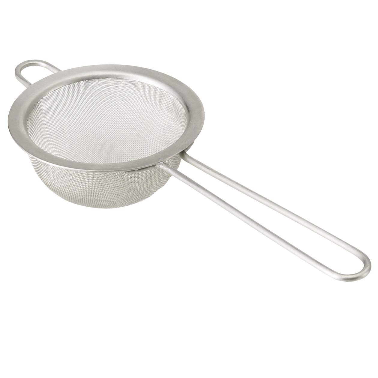MUJI Stainless Steel Tea x Silver Strainer, 7.5cm (width) 17.5cm (length), 82308693,