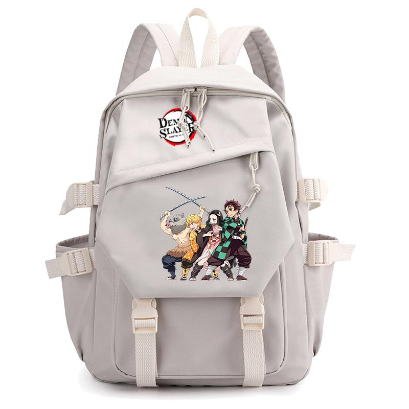 Ghost Extermination Surrounding Animation Schoolbag Trend Primary And Secondary School Students Leisure Backpack College Meal Bag Pencil Bag Set