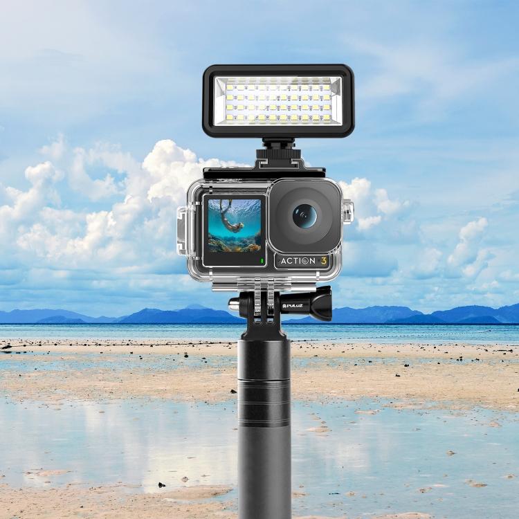 PULUZ 40 LED-uri 40m Scufundare Impermeabil Umplere Lumină Camera Video Foto Studio Lumină (Negru)