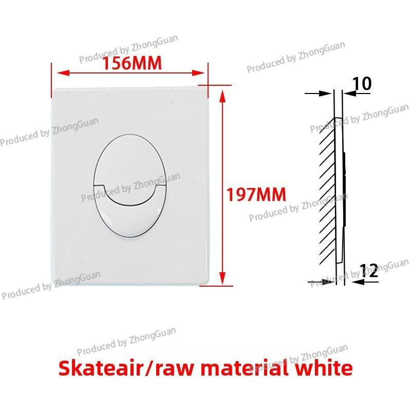 Pneumatic Button Flush Cistern Accessories SkateAir Toilet For GROHE Concealed Cistern Panel Dual-Press белый