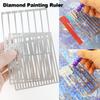 Textured Grid Tool Diamond Painting Ruler Diamond Dot Drill Alignment Tool Diamonds Painting Tools