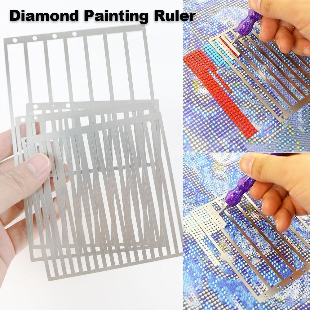 DIY Diamond Painting Ruler Non-Slip Diamond Dot Drill Alignment Tool  Diamonds Painting Tools