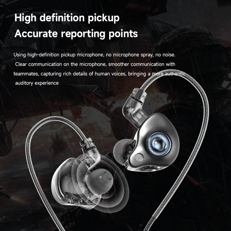 Digitale Chip Kabelgebundene Kopfhörer 3,5 mm AUX/Typ C HIFI In-Ear Einsteckbare Headsets Mit Mikrofon Für Samsung Huawei Xiaomi OPPO iPad PC PS4 PS5 PC
