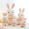 New cute Misha little white rabbit plush toy girls bed big white rabbit sleeping throw pillow children's rabbit doll