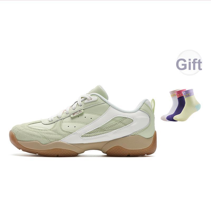 

New FILA FOUNTAIN Shoes Lightweight Rebound Low Top Casual Shoes Women s White Jade Green F12W531105FWW 38