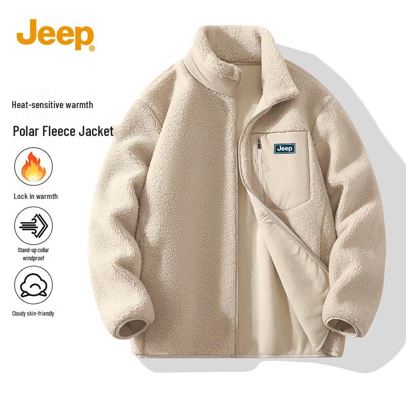 JEEP Men s Heavyweight Fleece-Lined Outdoor Jacket M