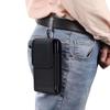 Dual-Layer Oxford Cloth Mobile Phone Waist Bag with Belt Clip and Card Slot for Two Phones