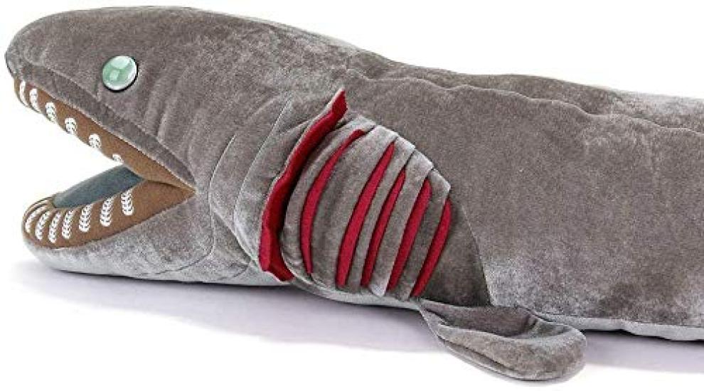 Squalo Peluche Colorato con Volant (Taglia LLTocco Morbido) Bambola Giocattolo Squalo Realistica Regalo Compleanno (Controllato due volte) Natale Regalo di Natale