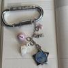 Rotating Star Dial Keychain Bag Charm Stainless Steel Alloy Pendant For Purse Backpack Gift for Women Girls
