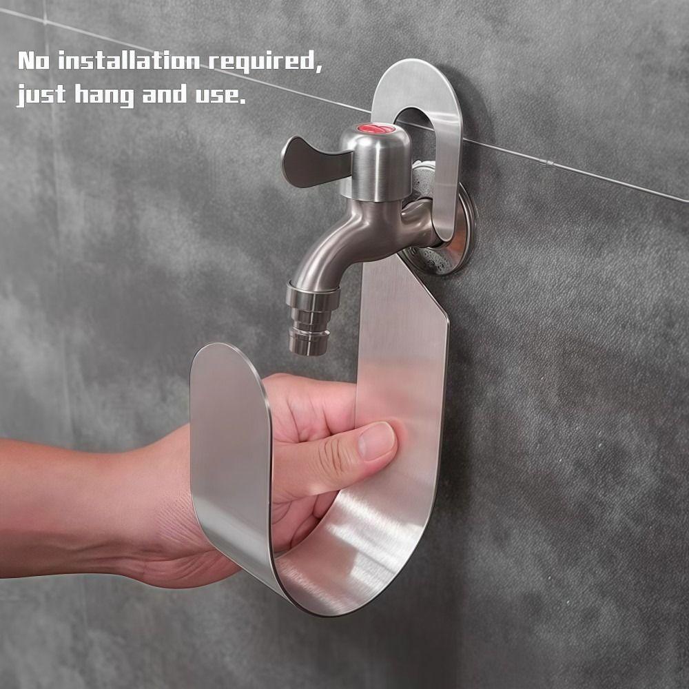 Stainless Steel Garden Hose Holder Heavy Duty Hose Storage Rack Hose Hanger  For Home Garden Yard