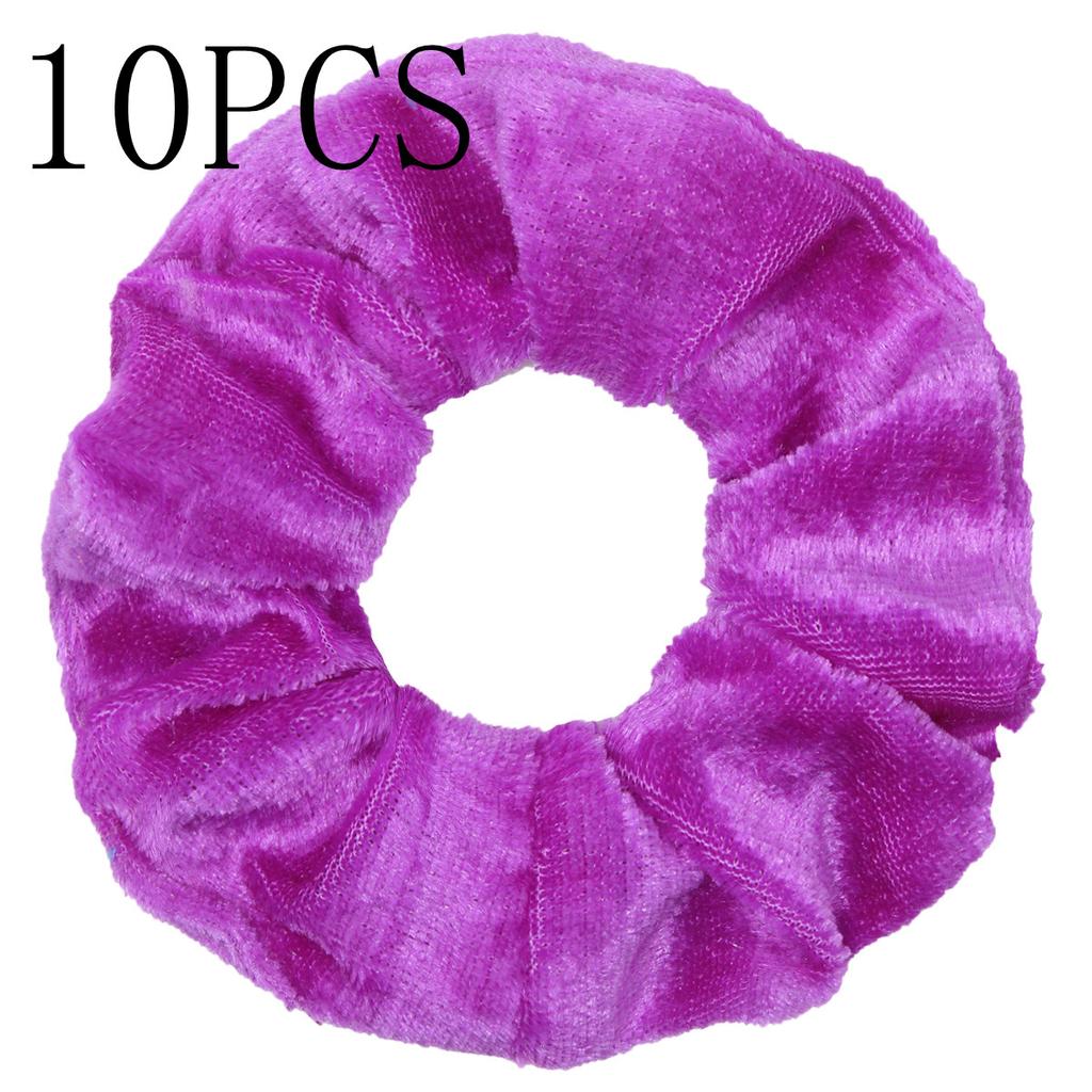 10pc Women Hair Scrunchies Velvet Solid Color Band for Girls Ponytail Holder Rubber Bands Ties Accessories Headbands Gumki