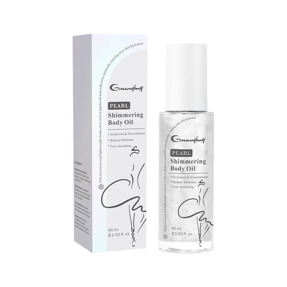 Shimmering Body Oil with Glow Liquid Highlighter Fast-Absorbing Moisturizing Body Oil for Sunless Tanning and Radiant Skin Glow General&Gj6566-60ml glitter body oil разноцветный