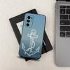 Schiffsrad Meeresanker Für Samsung Galaxy A73, J7, 22, Note, 72, 41, 31, 8, 9, 52, 71, 53, 32, Weiche Schwarze Silikonhülle Case