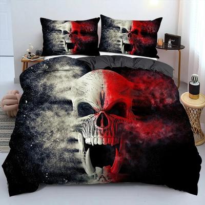 Set Copripiumino Teschio Urlo Horror 3D Misura Queen Set Biancheria da Letto Teschio di Zucchero Singolo Twin Full King Copripiumino Decorazione Camera da Letto
