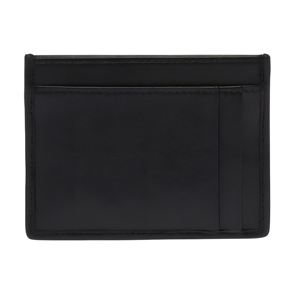 Miu Miu Matelassé Metal Logo Decorated Soft Lambskin Card Holder Women Accessories Black 5MC076-2FPP-F0002