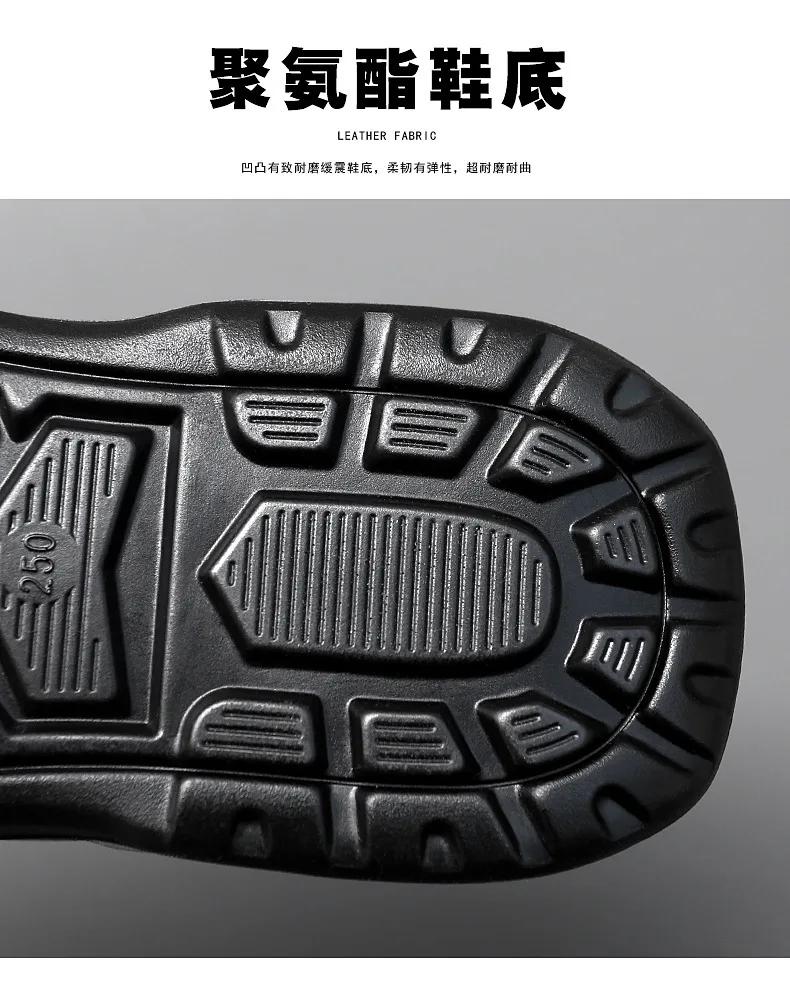 Fashion Men's Cowhide Sandals Summer New Casual Slippers Outdoor Men's Beach Sandals Breathable Sandals Men's Shoes