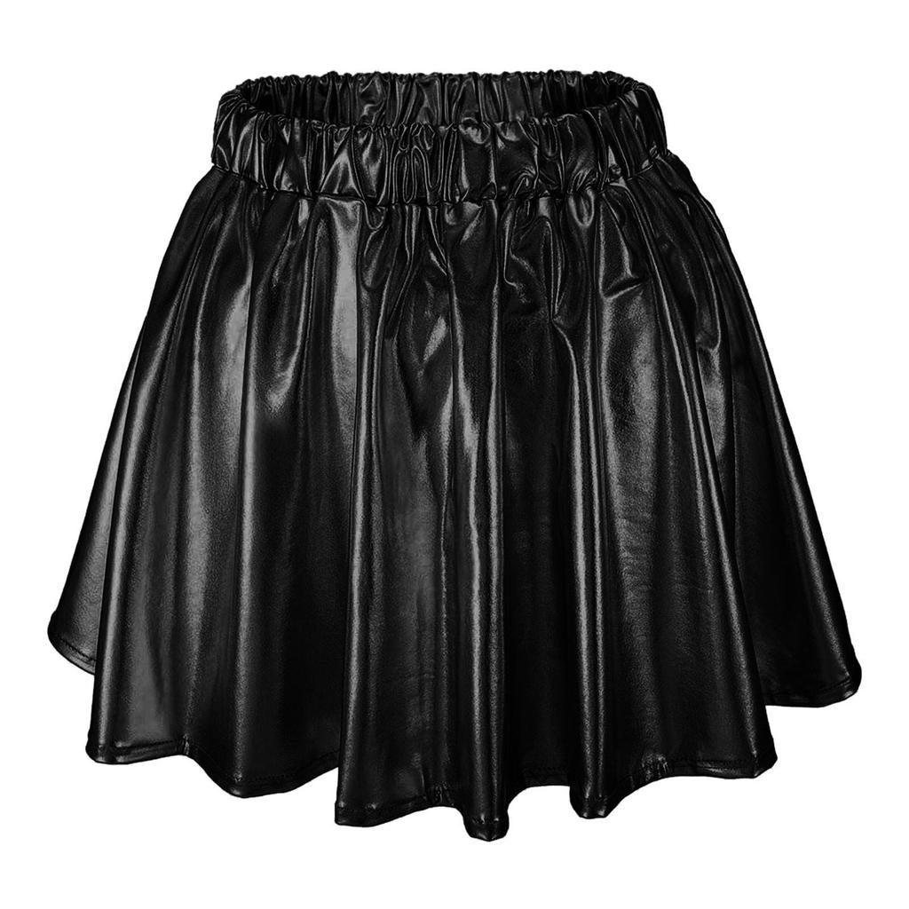 Women's Large Swing Skirt Stage Performance Costume Elastic Waist Pleated Skirt