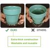 10pcs Clear Plant Saucers Round Sturdy Plastic Flower Pot Garden Plant Care Transparent Drip Trays Set 6/8/10 Inch Selectable