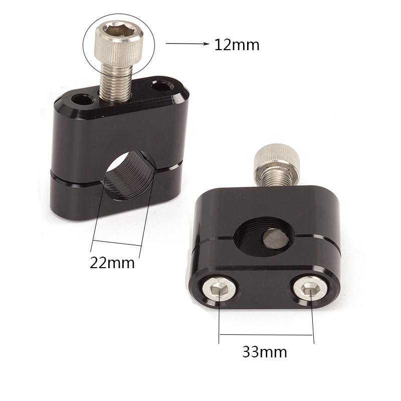 Universal 22mm 28mm Motorcycle Handlebar Riser Bar Heightening Device Clamp Mount For BMW R1200GS Yamaha Honda MT07 MT09 CRF CR