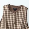 Kaslead New Arrival Women's Clothing Fashion Style Gingham Vest Style Tops Short Pantskirt 4749824 5427400