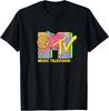 MTV - The Official MTV Logo with Peace Love and Happiness T-Shirt