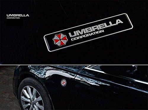 [GATTO] Biohazard Umbrella Company 3D Metal Sticker Emblem Set of