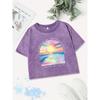 Summer Cotton Crop Tops Women His Mercies Are New Every Morning Prints Washed T-Shirt Regular Fit Tees Casual Clothes