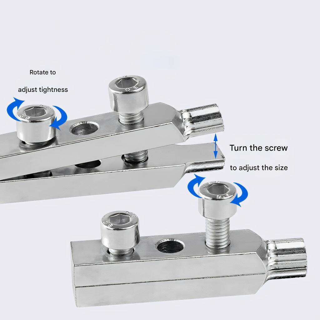 1 Set of Adjustable Metal Pipe Breaker Removal Tool Kit, Faucet Quick Thread Extraction Tool, 4mm and 6mm Nut Universal Extractor, Disassembly Tool