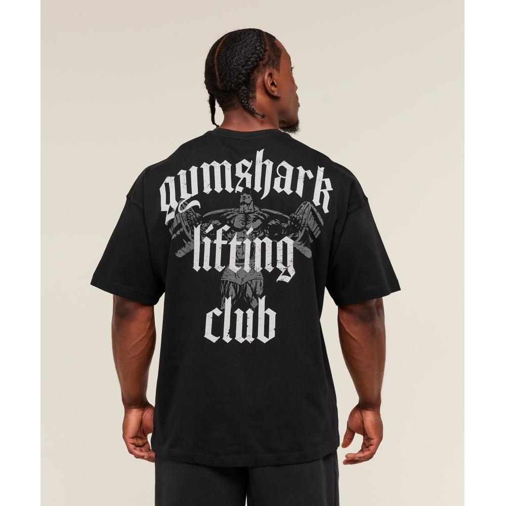 Gymshark LifTing Club T shirT Black Pebble Grey A1c8b Bb3l