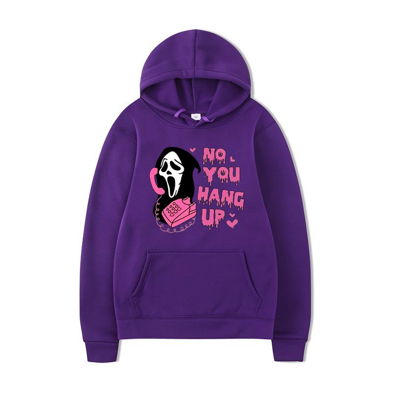 Halloween Lockeres Lässiges Bedrucktes Buntes Kapuzensweatshirt Langärmlig Herbst Winter Mode Stil Hoodies