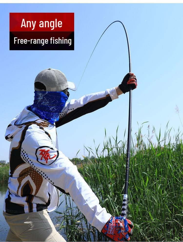 Old Ghost Carbon Fiber Super Hard Fishing Rod - 28 Tone, Long Section for Crucian Carp Fishing