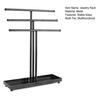 Jewelry Rack Stable Base Multi-Tier Easy To Assemble Keep Organized Space-saving Necklace Display Functional T-Shaped Ring Watch Bracelet Storage