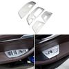 LHD Stickers for BMW X3 X4 G01 G02 2018 - 2022 Window Lift Panel Trim Cover Stainless Steel Decoration 4pcs Car Accessories
